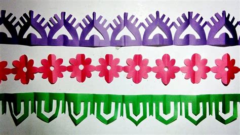How To Make Paper Cutting Designs Borders Step By Step