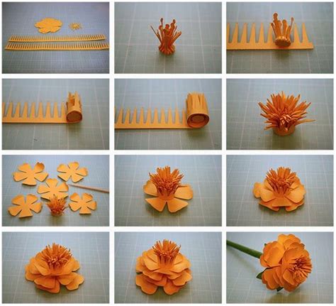 How To Make Paper Flowers Step By Step With Pictures