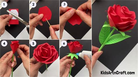 How To Make Paper Roses Step By Step With Pictures