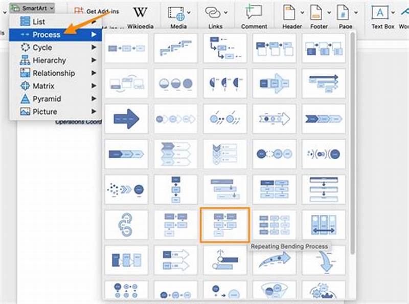 How To Make Process Chart In Word
