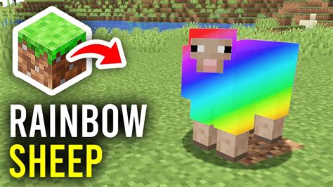 How to Craft a Colorful Sheep in Minecraft - A Rainbow Flock!