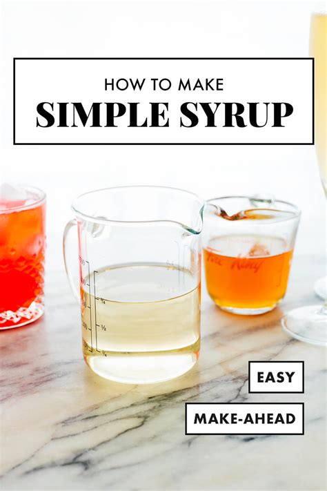 How To Make Simple Syrup For Drinks