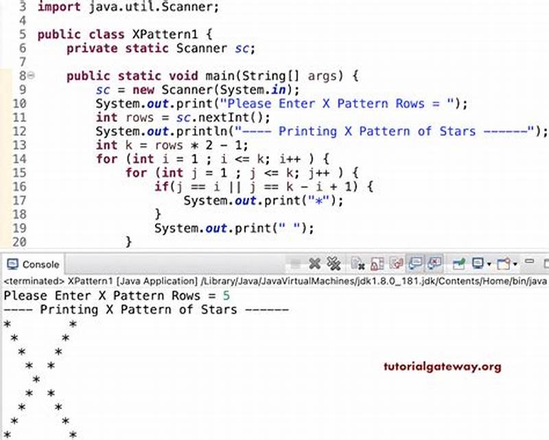 How To Make Star Pattern In Java