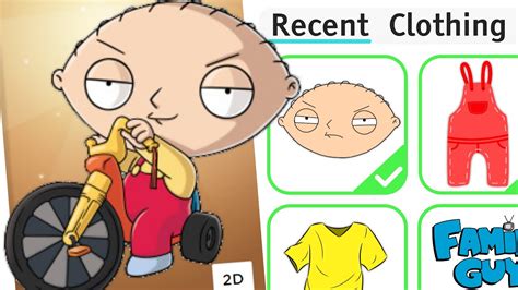How To Make Stewie Griffin Roblox Avatar from Family Guy 