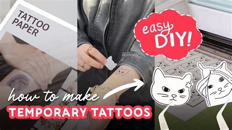 How To Make Temporary Tattoo With Printer