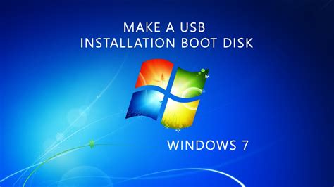 How To Make Windows 7 Boot From USB
