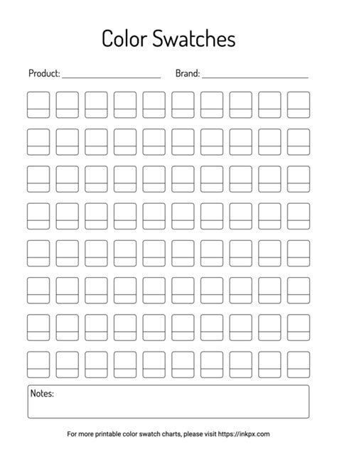 How To Make Your Own Color Swatch Charts To Print