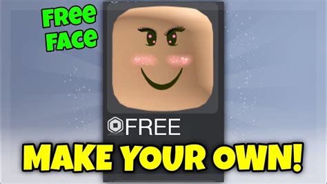 How To Make Your Own Roblox Face