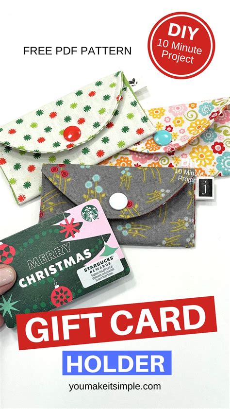 How To Make A Gift Card Holder // Simple Sewing Project - You Make It Simple