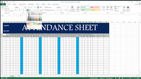 How To Make an Attendance Sheet in Excel Manually