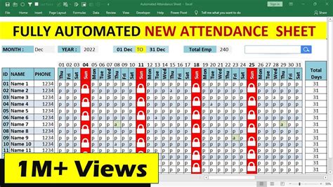 How To Make an Attendance Sheet in Excel Using Excel VBA