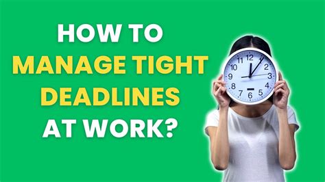 How To Manage Work Deadlines Without Losing Sleep