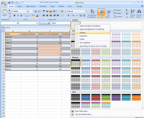 How To Modify An Excel Template