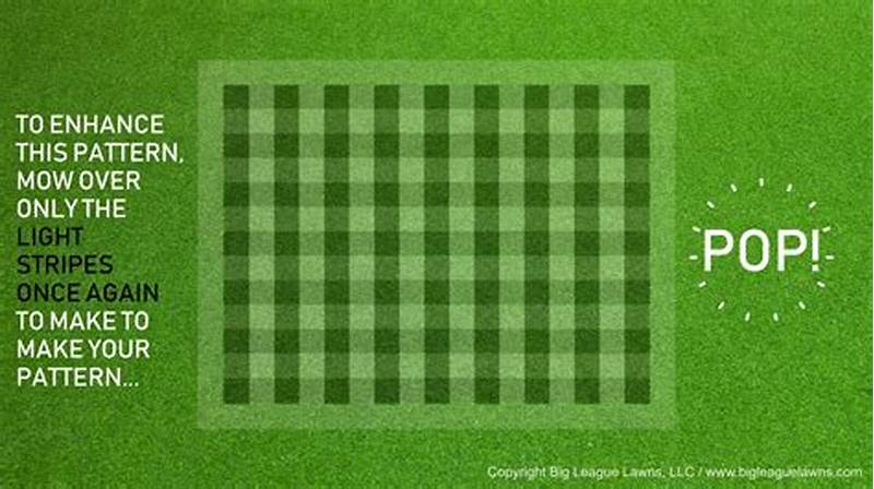 How To Mow Checkerboard Pattern
