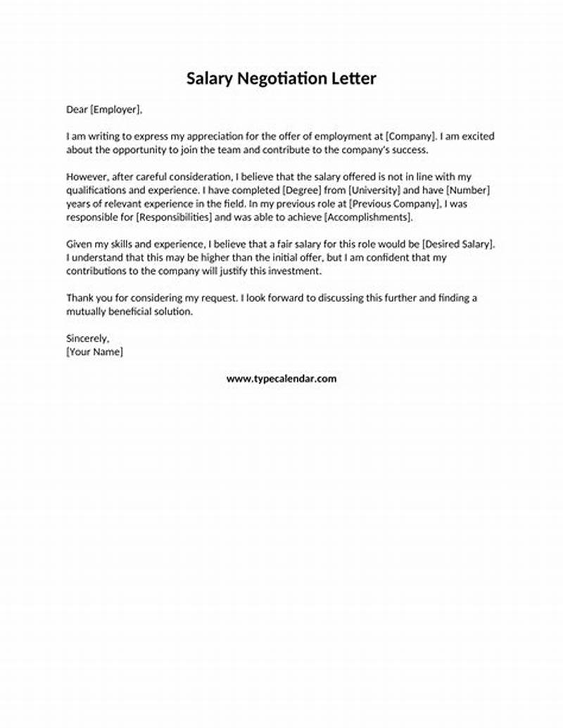 How To Negotiate Salary Offer Example Sample