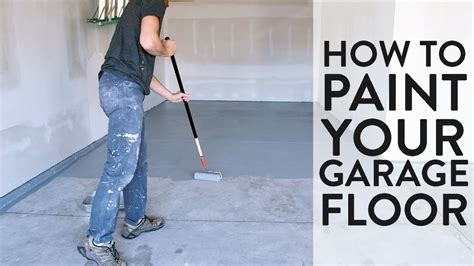 How To Paint A Garage Floor Youtube