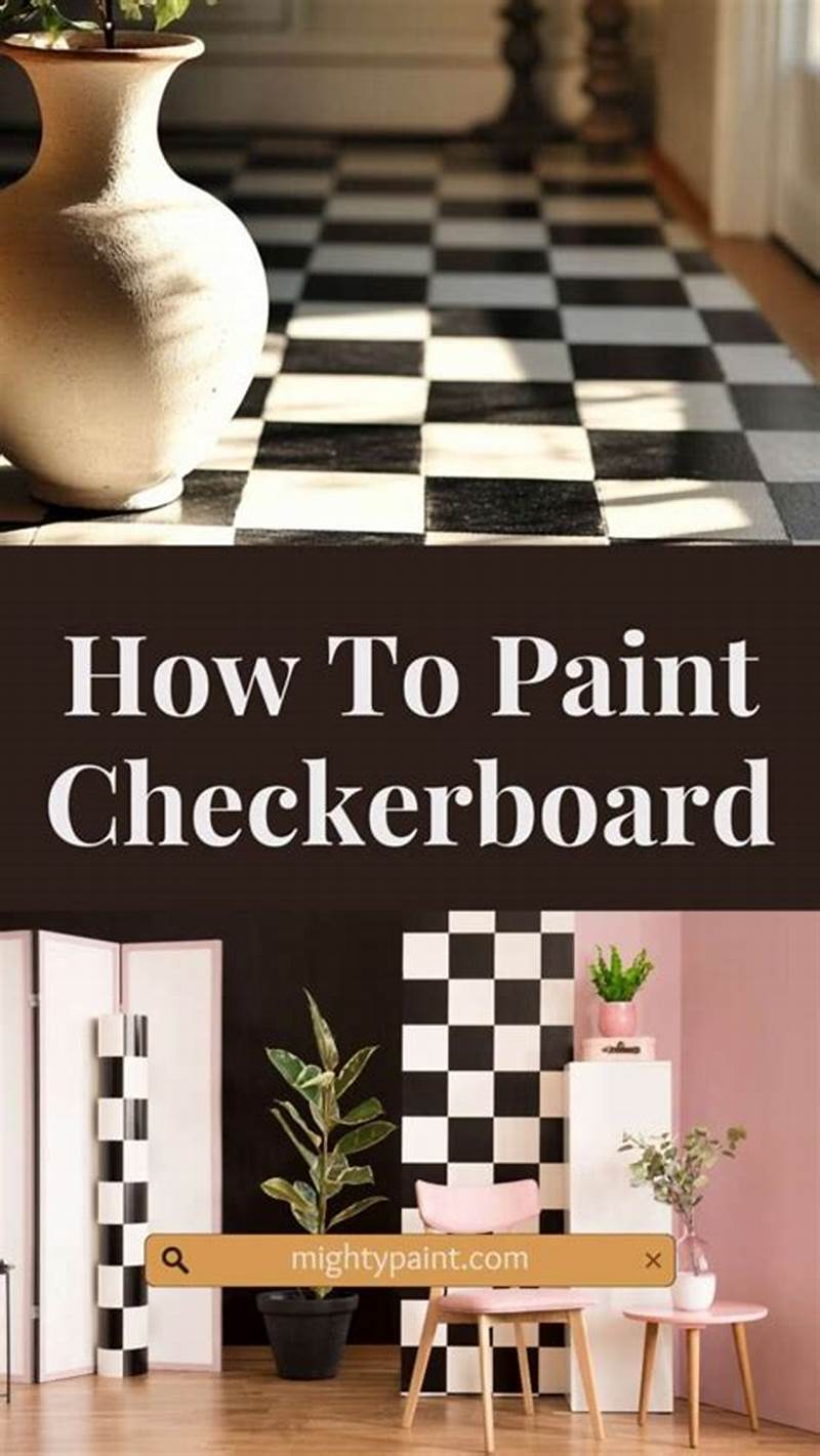 How To Paint Checkerboard Pattern