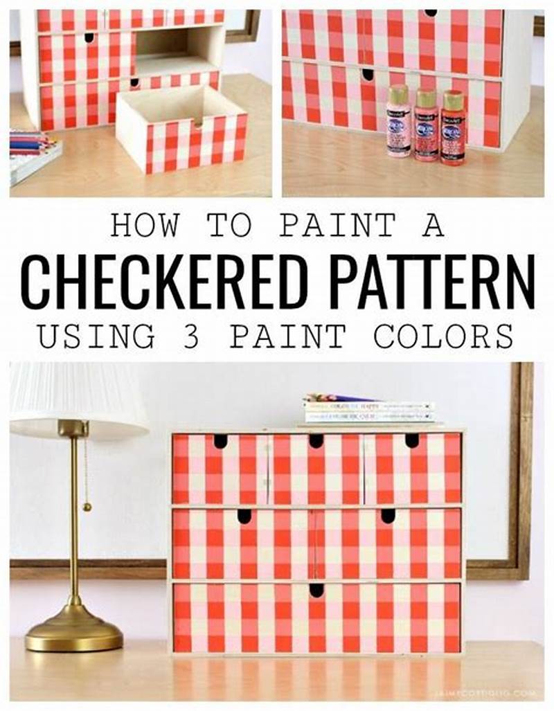 How To Paint Checkered Pattern