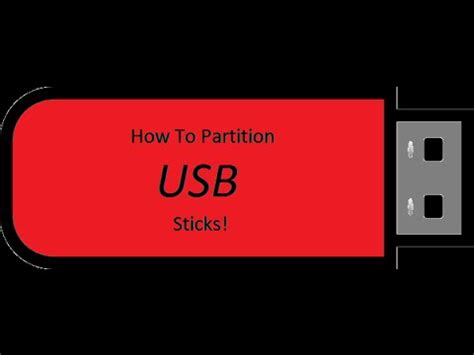 How To Partition A Usb Memory Stick