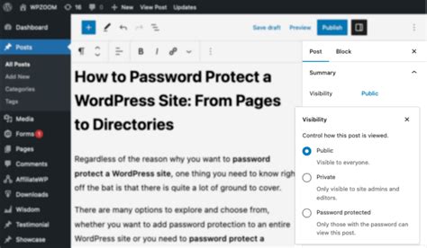How To Password Protect Part Of a WordPress Post Or Page