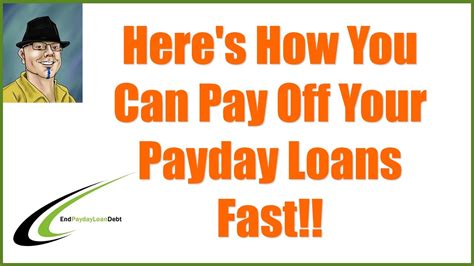 How To Pay Off Payday Loans Quickly
