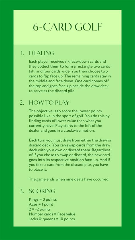 The Art of Teeing Up: Mastering the Rules of How to Play Golf Card Game