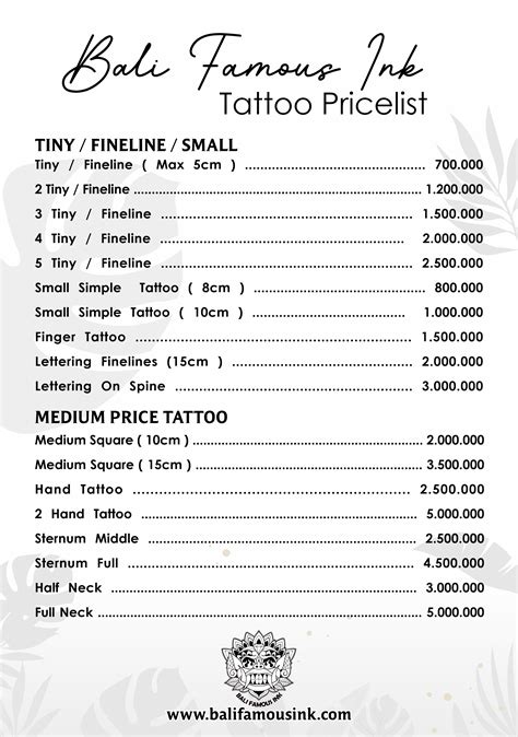How To Price A Tattoo