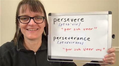 How To Pronounce Persevere
