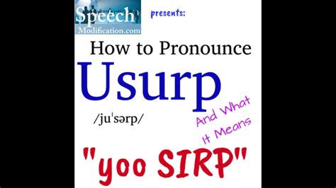 How To Pronounce Usurp