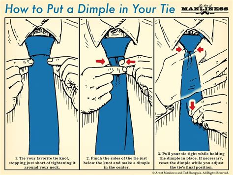 Master the Art of Tie Styling: Learn How to Put a Dimple in Your Tie