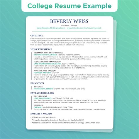 How To Put College On Resume