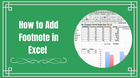 How To Put Footnotes In Excel