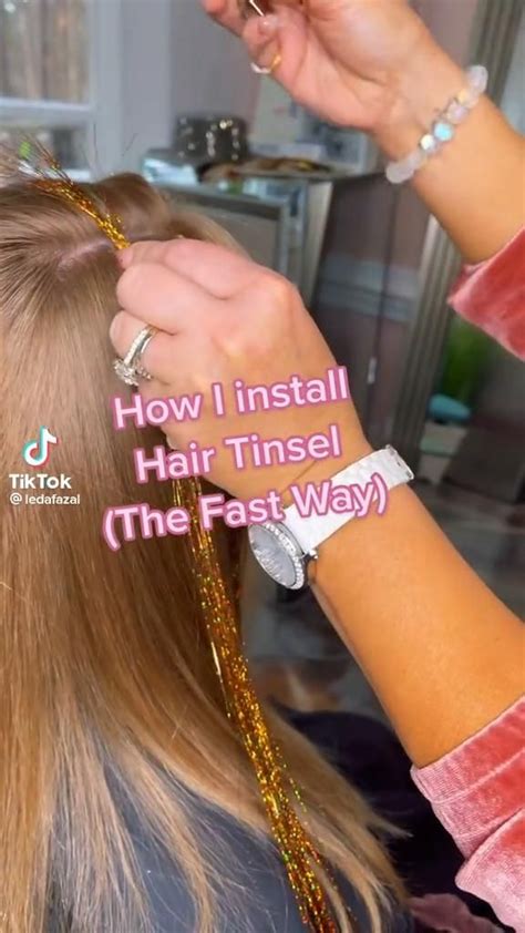 How To Put In Hair Tinsel Easy