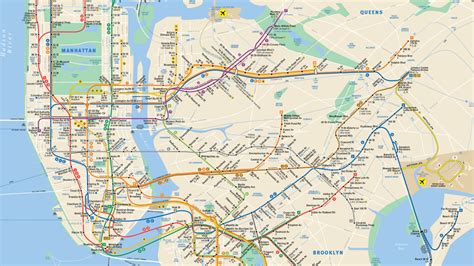 Nyc Subway Map Manhattan Only Pdf map Resume Examples e79QeLg9kQ