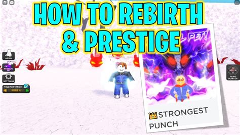How To Rebirth & Prestige In Roblox Strongest Punch Simulator 