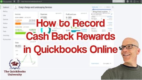 How To Record Cash Back Rewards In Quickbooks