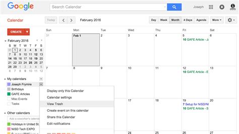 How To Recover Deleted Events In Google Calendar