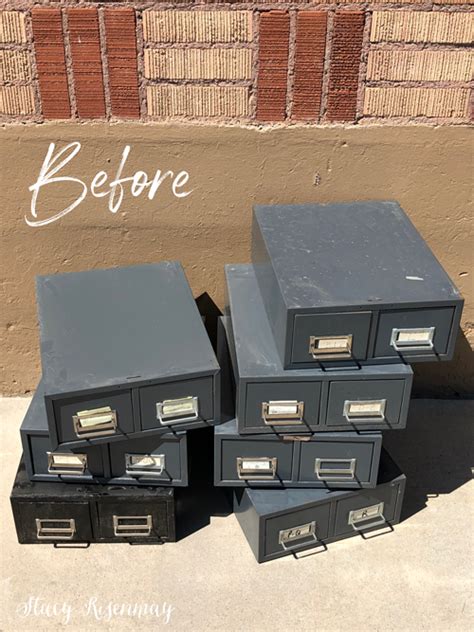 How To Refinish A Card Catalog Metal