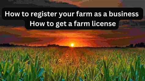 How To Register Your Farm As A Business