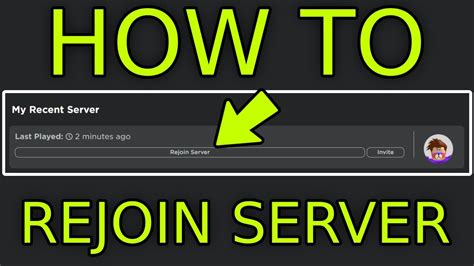 How To Rejoin A Roblox Server