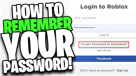 How To Remember Your Roblox Password