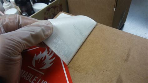 How To Remove A Sticker From Cardboard Box