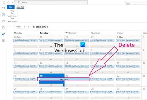 How To Remove Focus Time In Outlook Calendar