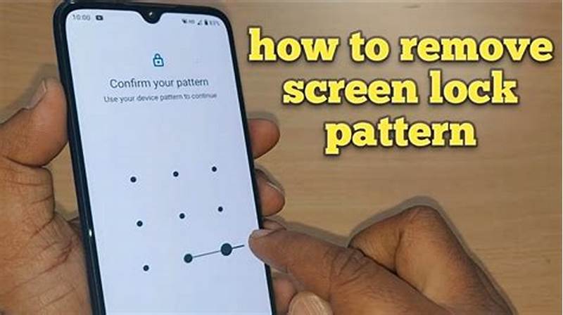 How To Remove My Pattern Lock Screen