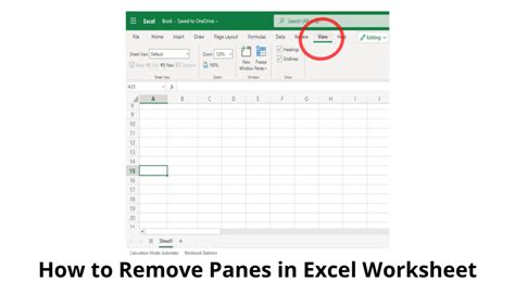 How To Remove Panes From Worksheet