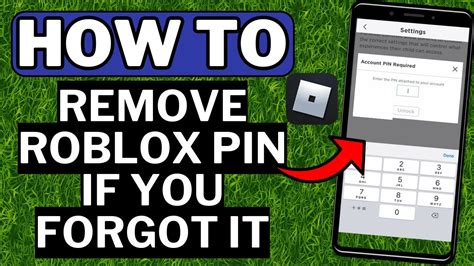 How To Remove Roblox Pin If You Forgot It - YouTube