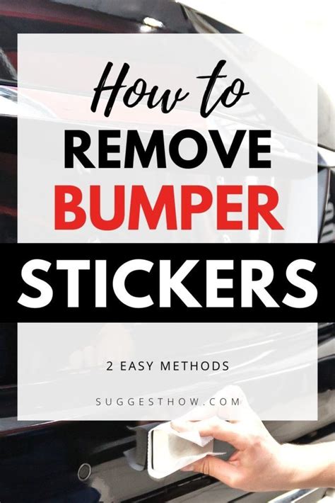 How To Remove Sticker From Car Bumper