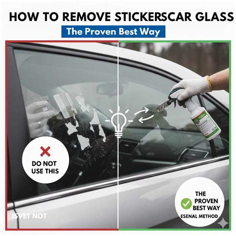 How To Remove Sticker From The Car Glass