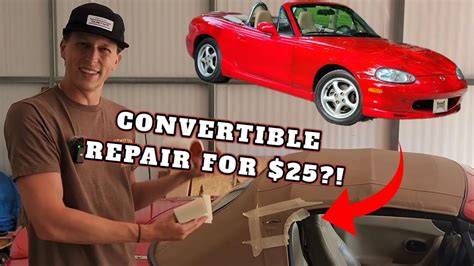How To Repair A Torn Convertible Top