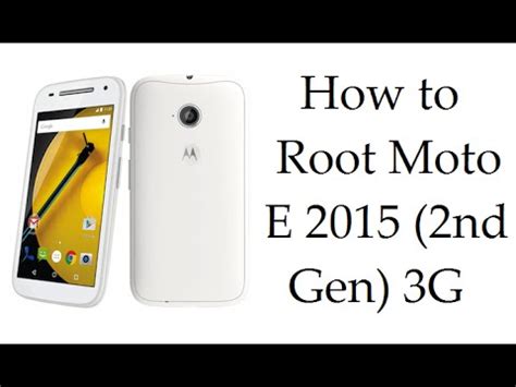 How To Root Moto E 2nd Gen Without Pc
